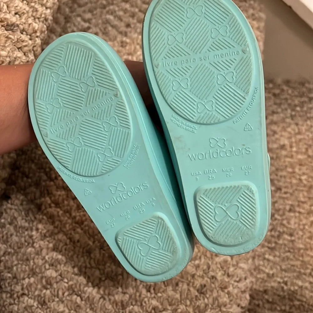 ADORABLE FLOWER GLITTER TODDLER GIRLS SHOES - SIZE 9